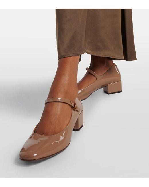 Escarpins Mary Jane En Cuir Verni Tod's en coloris Brown