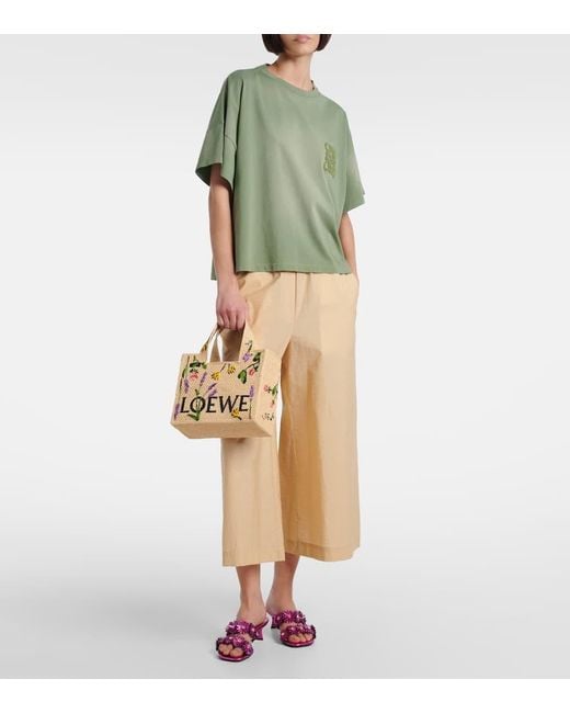 Loewe Metallic Small Font Tote