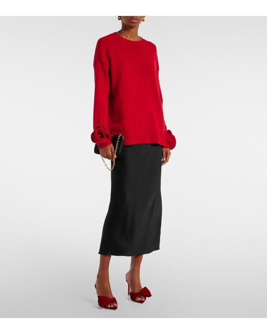 Gianvito Rossi Red 85 Bow-Detail Velvet Mules
