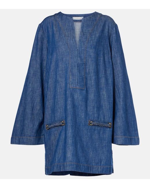 Zimmermann Blue Wylie Denim Tunic