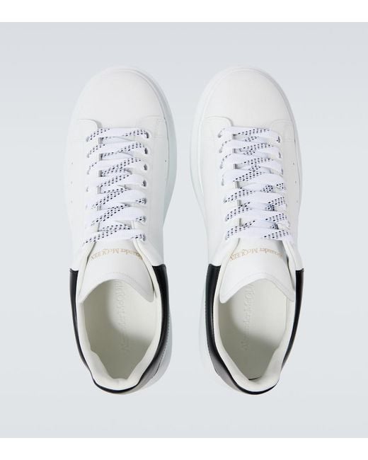 McQueen White Oversized Leather Sneakers for men
