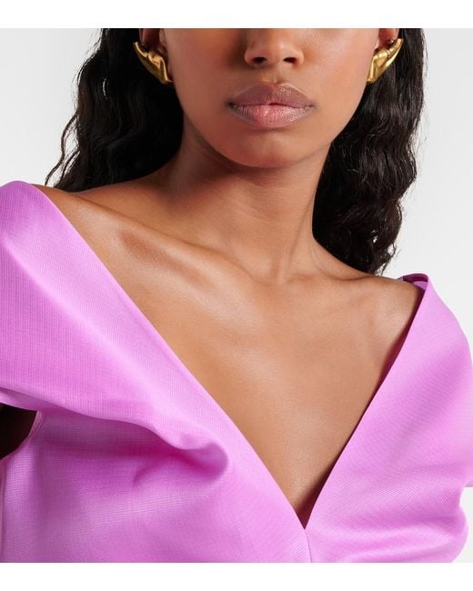Khaite White Amato-Plated Earrings