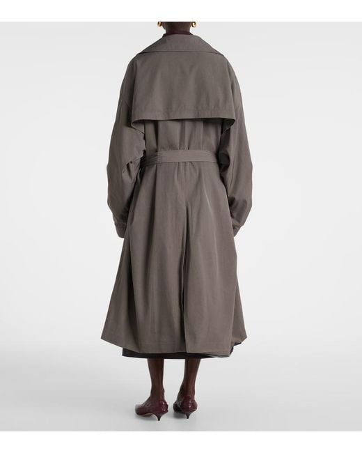 Frankie Shop Brown Mavis Oversized Trench Coat