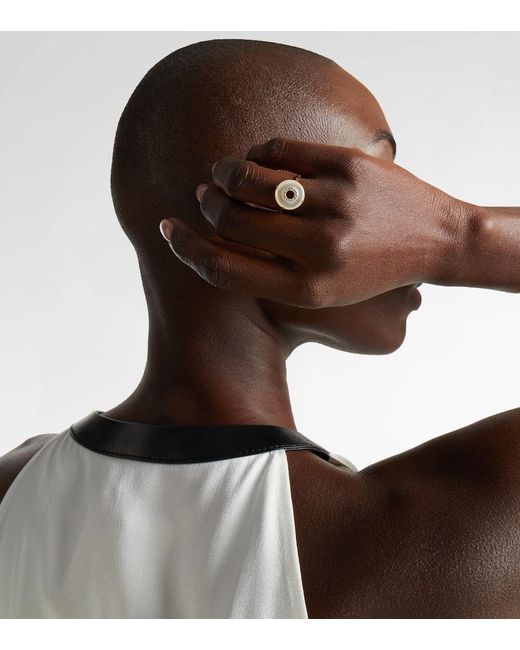 Mateo White 14Kt Ring With Diamonds And Pearls