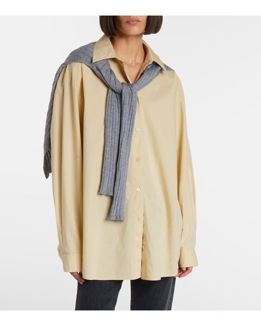Totême Natural Oversized Cotton Poplin Shirt