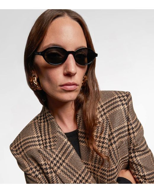 Saint Laurent Brown Sl 751 Jeanne Oval Sunglasses