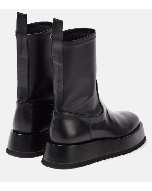 Gia Borghini Black Rosie Platform Ankle Boots