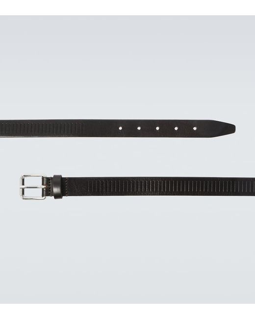 Cinturon Rail De Piel Lemaire de hombre de color Black