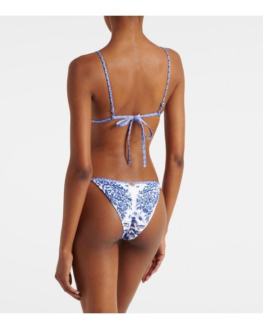 Bananhot Blue Gala Printed Bikini Top