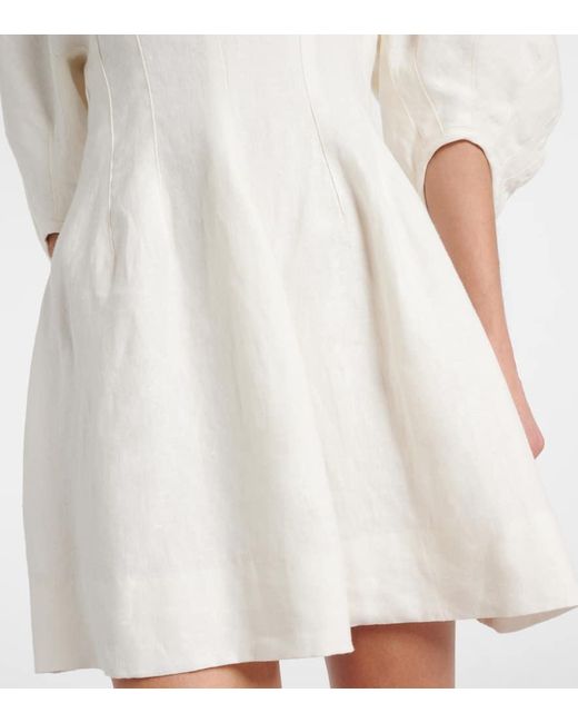 Abito Corto Soleil di Faithfull The Brand in White