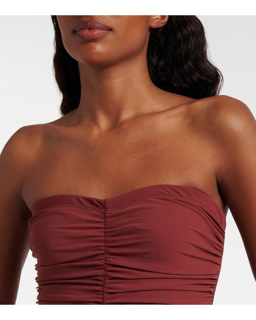 Maillot De Bain Bandeau Basics Karla Colletto en coloris Red