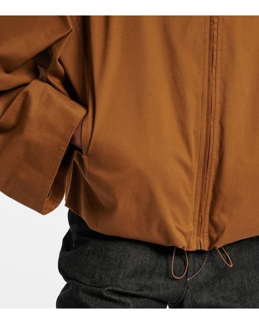 Nour Hammour Brown Francois Cotton-Blend Jacket