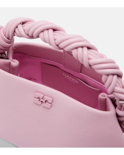 Ganni Pink Bou Mini Top-Handle Bag