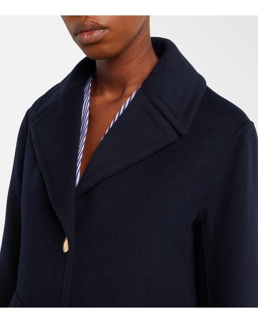 Max Mara Blue Virgin Wool Jacket