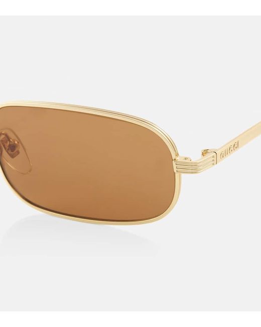 Gucci Brown Eckige Sonnenbrille