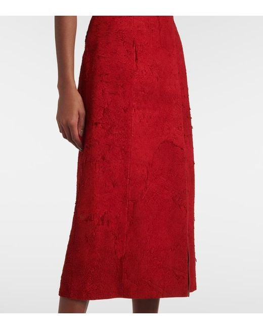 Abito Midi di Alexander McQueen in Red