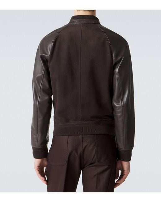 Tom Ford Black Leather Jacket for men