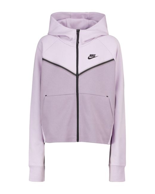 Nike Purple Tech-fleece Windrunner Jacket