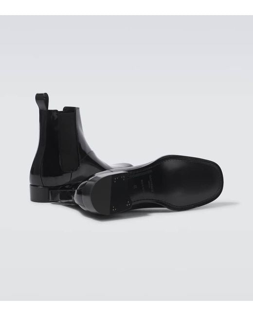Saint Laurent Chelsea Boots Vadim Aus Leder in Black für Herren