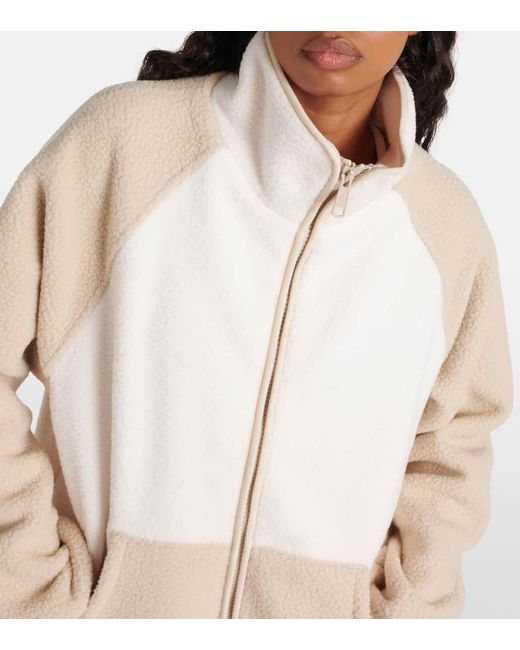 The Upside White Harlow Fleece Jacket