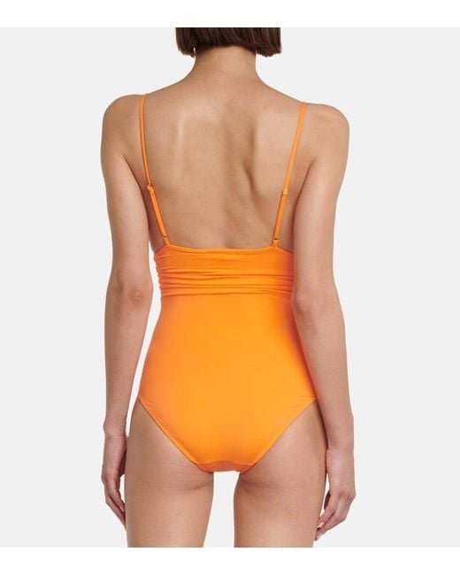 Melissa Odabash Orange Panarea Swimsuit