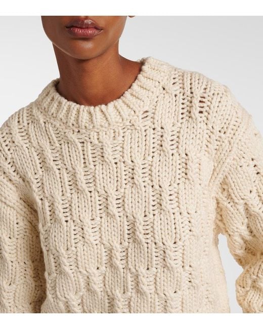 Chloé Natural Wool, Silk, And Cashmere Sweater