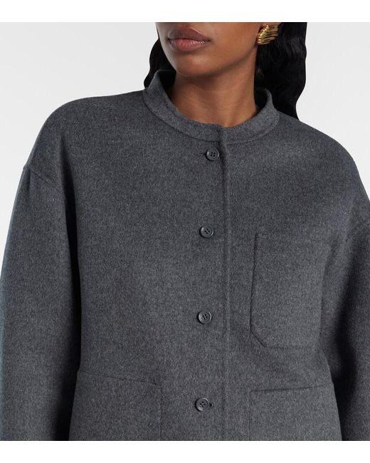 Max Mara Gray Costanza Virgin Wool Jacket