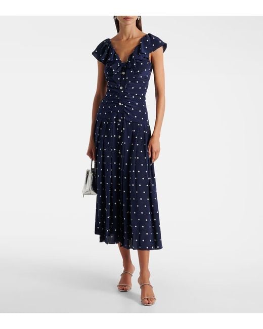 Abito Midi di Alessandra Rich in Blue