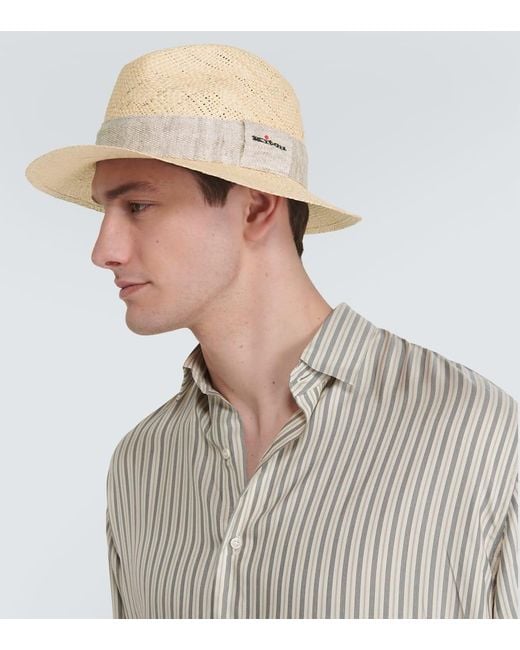 Sombrero de paja Kiton de hombre de color White