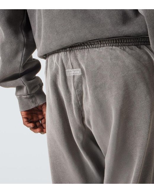 Acne Gray Faded Cotton Sweatpants for men