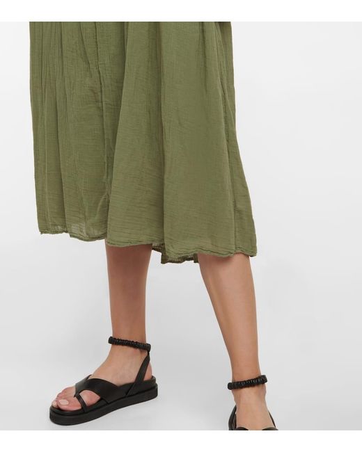 Velvet Green Frankie Cotton Voile Midi Dress