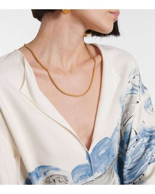 Altuzarra Blue Poppy Printed Silk Midi Dress