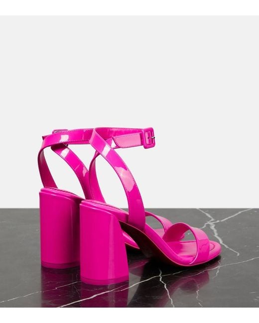 Christian Louboutin Pink Miss Sabina 85 Patent Leather Sandals