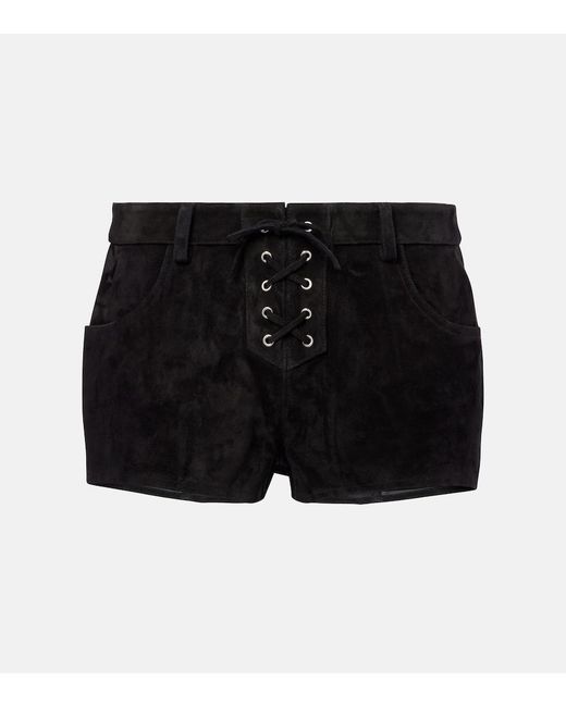 Isabel Marant Black Suede Shorts