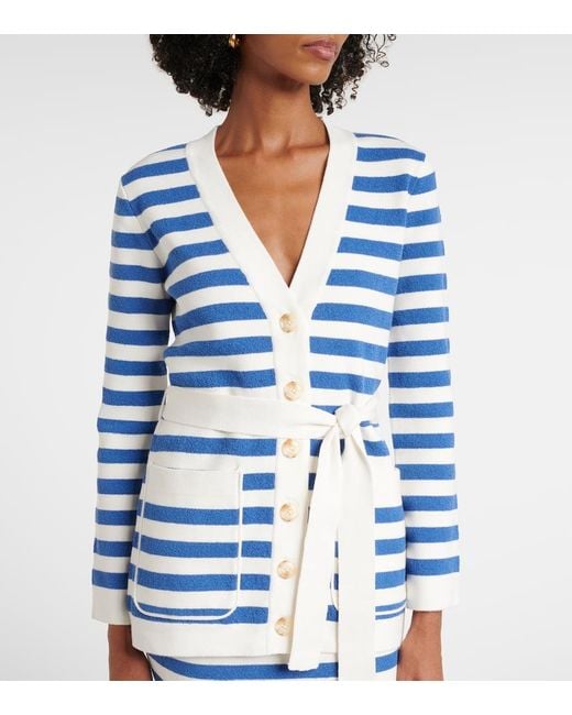 Cardigan Ari A Righe di Posse in Blue