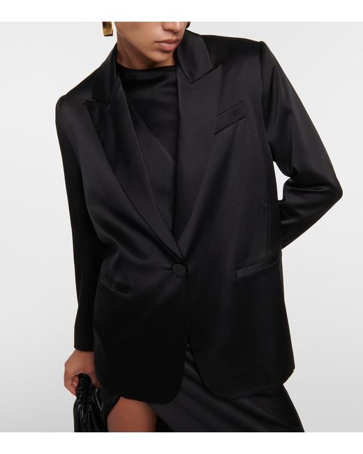 The Sei Black Silk Blazer