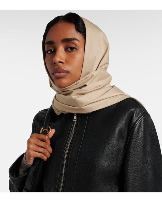 Nour Hammour Natural Cotton Canvas Hood