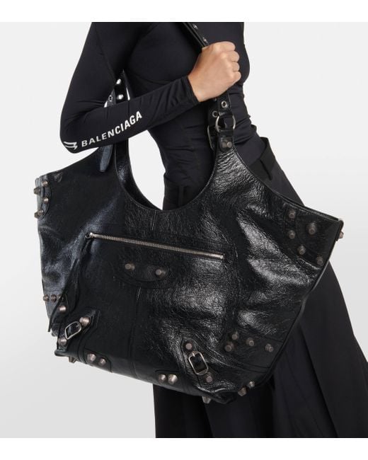 Balenciaga Black Large Le Cagole Carry All Tote Bag