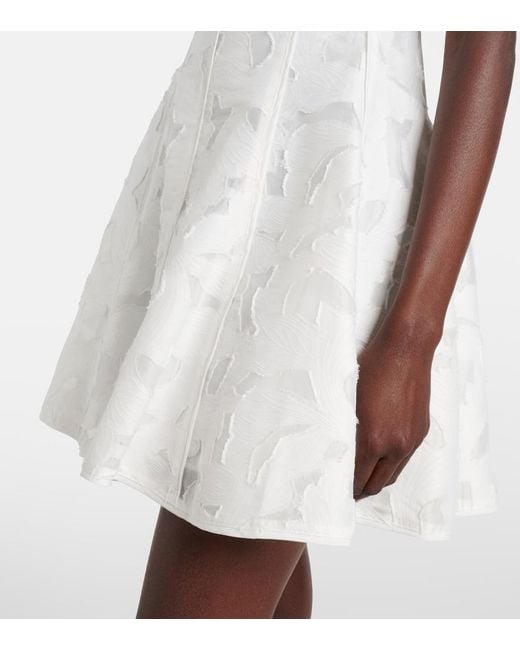 Jonathan Simkhai White Sylvia Jacquard Minidress