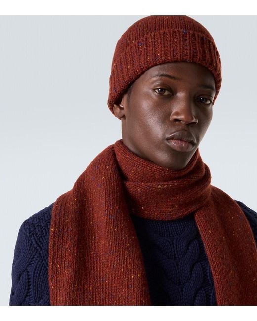 Gabriela Hearst Red Cashmere Beanie for men