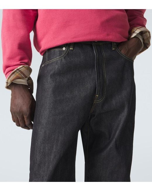Visvim Black Social Sculpture 01 Straight Jeans for men