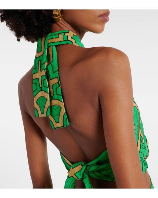 Robe imprimee en coton Johanna Ortiz en coloris Green