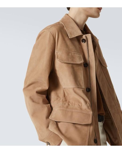 Brioni Natural Suede Field Jacket for men