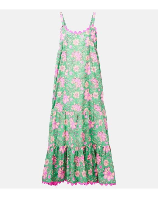 juliet dunn green dress Juliet Dunn Cotton maxi dress Juliet Dunn