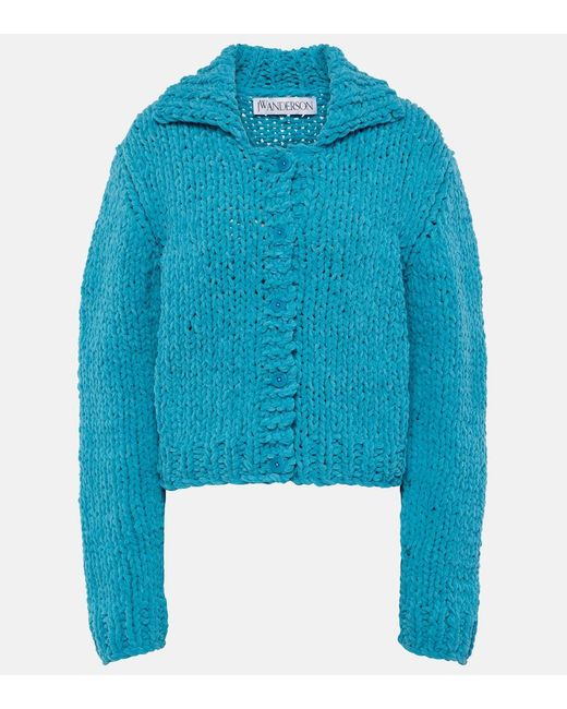 J.W. Anderson Blue Chenille Cardigan