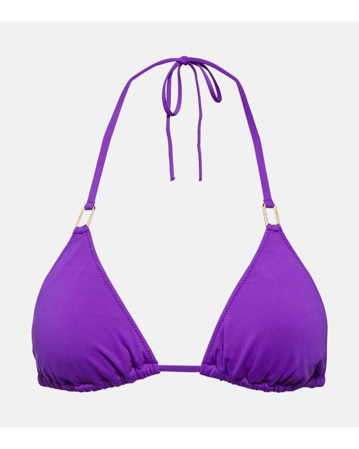 Melissa Odabash Purple Bikini-Oberteil Cancun