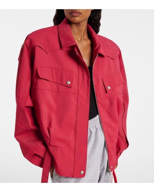 Chaqueta Con Cinturon Magda Butrym de color Red