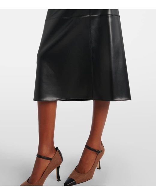 Gonna Midi Plata di Max Mara in Black