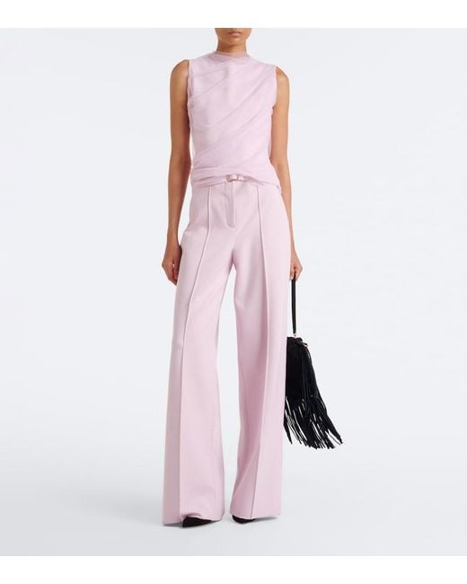 Dorothee Schumacher Pink Emotional Essence Jersey Wide-Leg Pants