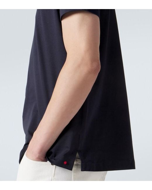 Polo De Algodon Kiton de hombre de color Blue